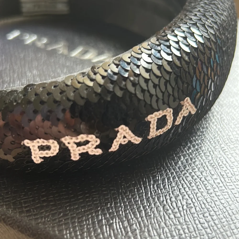 Authentic Prada sequin headband in great condition. - Picture 2 of 4